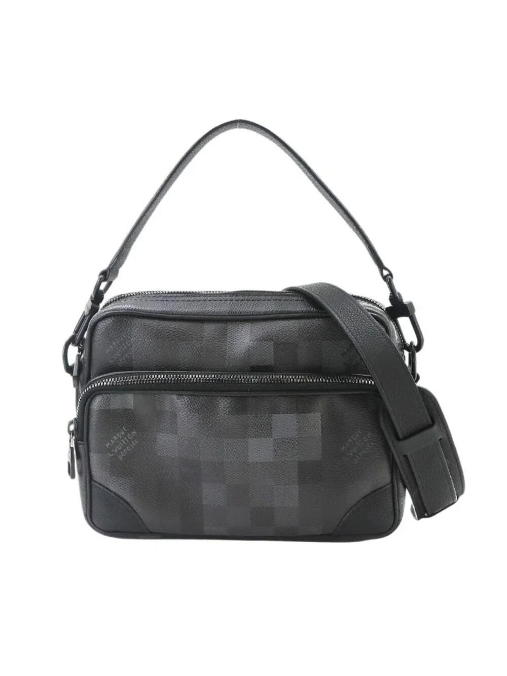 Louis Vuitton Damoflage Black Nile Messenger Bag 2-Way